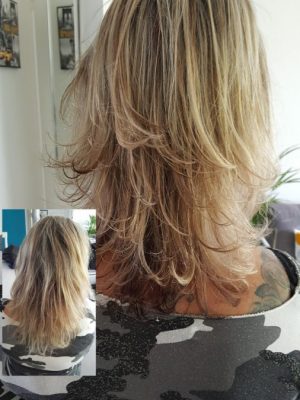 avant après blondes